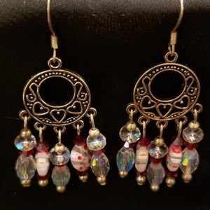 Murano Glass Candy Flower Bead Chandeliers